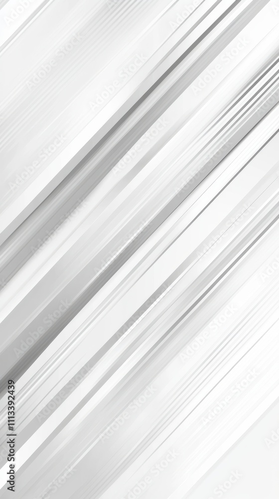 Fototapeta premium Light Gray and White Diagonal Stripes Background