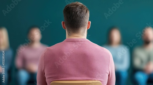 Group of business professionals engaging in a casual friendly discussion about future plans shared personalprofessional growth during a relaxed meeting or conference in an office or corporate setting photo