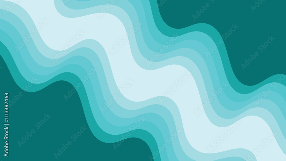 Green wave design vector image for element design backdrop or presentation Green wave design vector image for element design backdrop or presentation