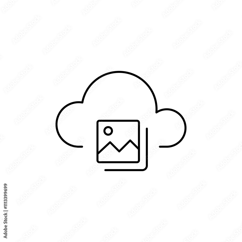Outline Icon Photo, found in the cloud Outline Icon Photo, found in the cloud
