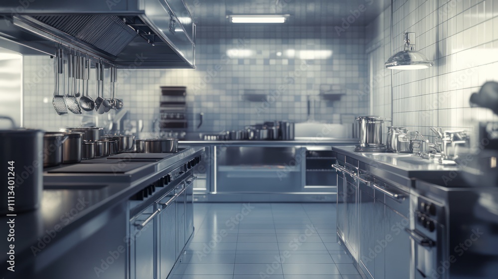 Modern Restaurant Kitchen Interior Modern Restaurant Kitchen Interior