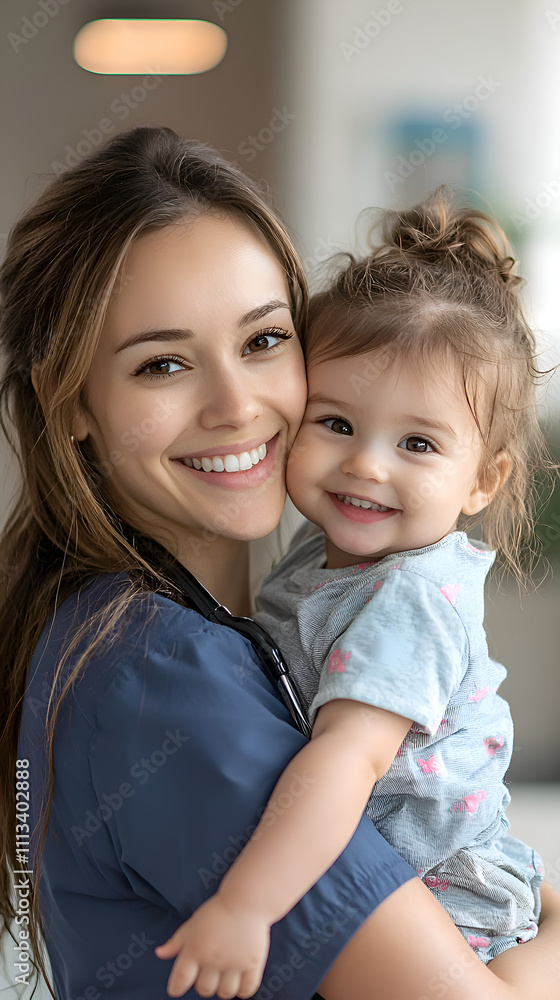 Joyful Mother and Toddler Portrait in Natural Light Celebrating Maternal Bond and Happiness Joyful Mother and Toddler Portrait in Natural Light Celebrating Maternal Bond and Happiness