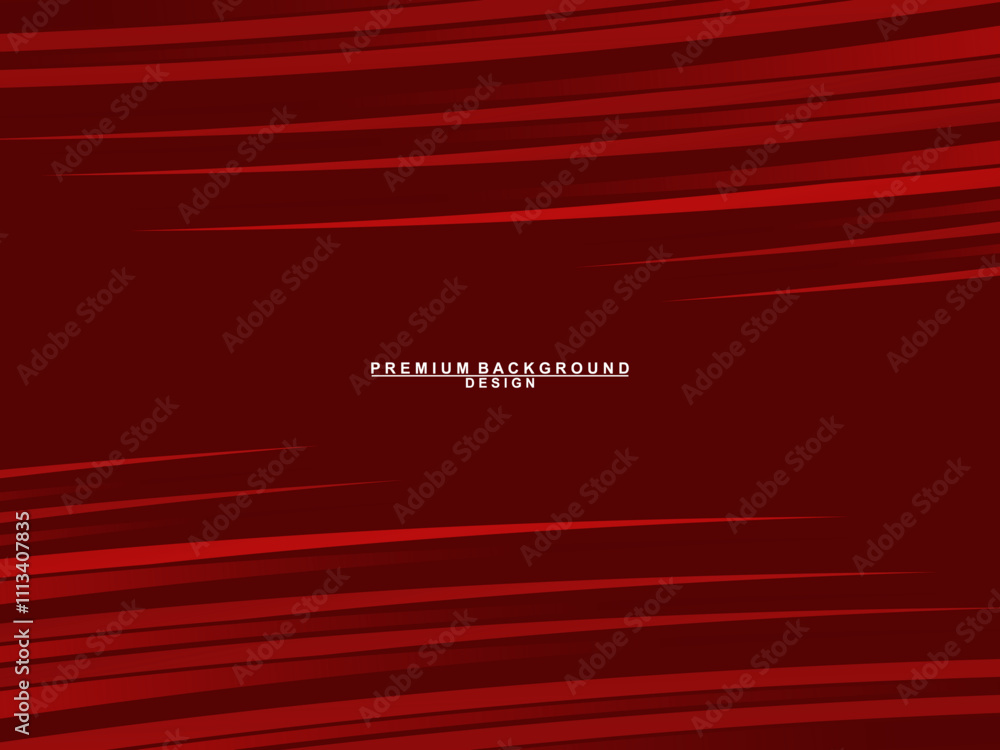 Fototapeta premium High contrast shiny red and black stripes background. Abstract technology graphic banner design. Vector corporate background.