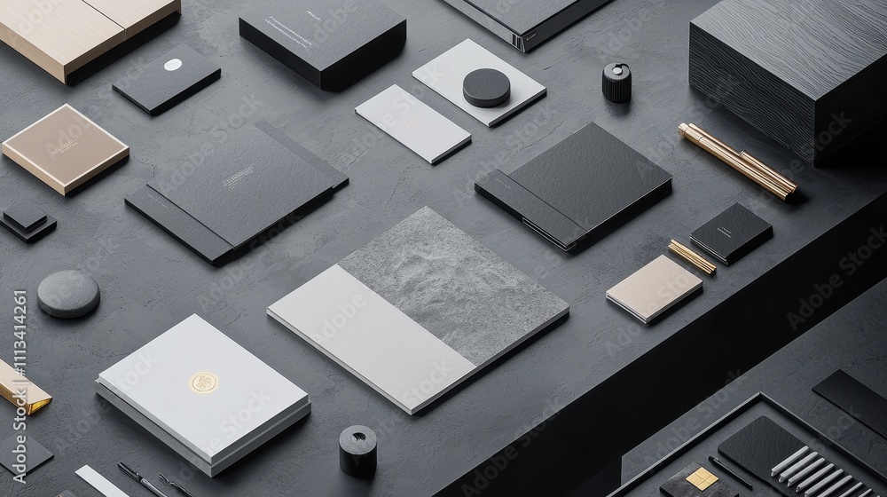 Clean and Modern Mockup Design Featuring Sharp Visuals on Sleek Workspace Surface Clean and Modern Mockup Design Featuring Sharp Visuals on Sleek Workspace Surface