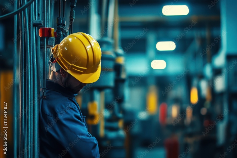 worker with helmet worker with helmet