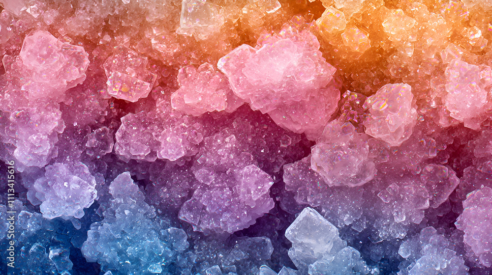 Vibrant and Colorful Crystals with Mineral Textures in Abstract Background Vibrant and Colorful Crystals with Mineral Textures in Abstract Background