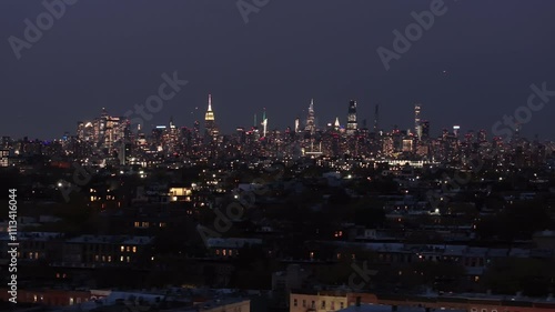 Wallpaper Mural Aerial view of Midtown Manhattan on an autumn afternoon Torontodigital.ca