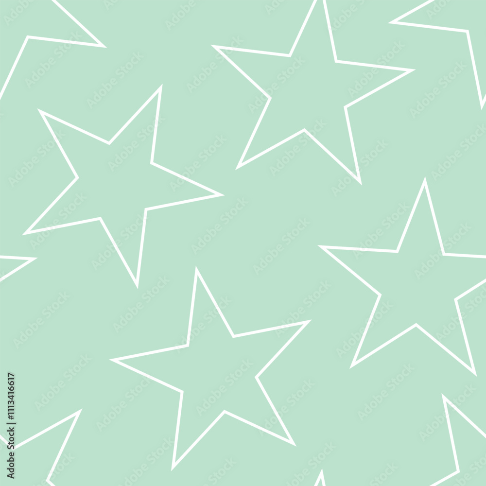 Obraz premium Pastels star Seamless Pattern Design