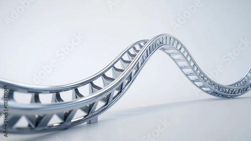 3d render of dna helix