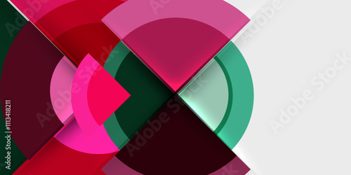 Target circle geometric abstract shapes. Vector Illustration For Wallpaper, Banner, Background, Card, Book Illustration, landing page