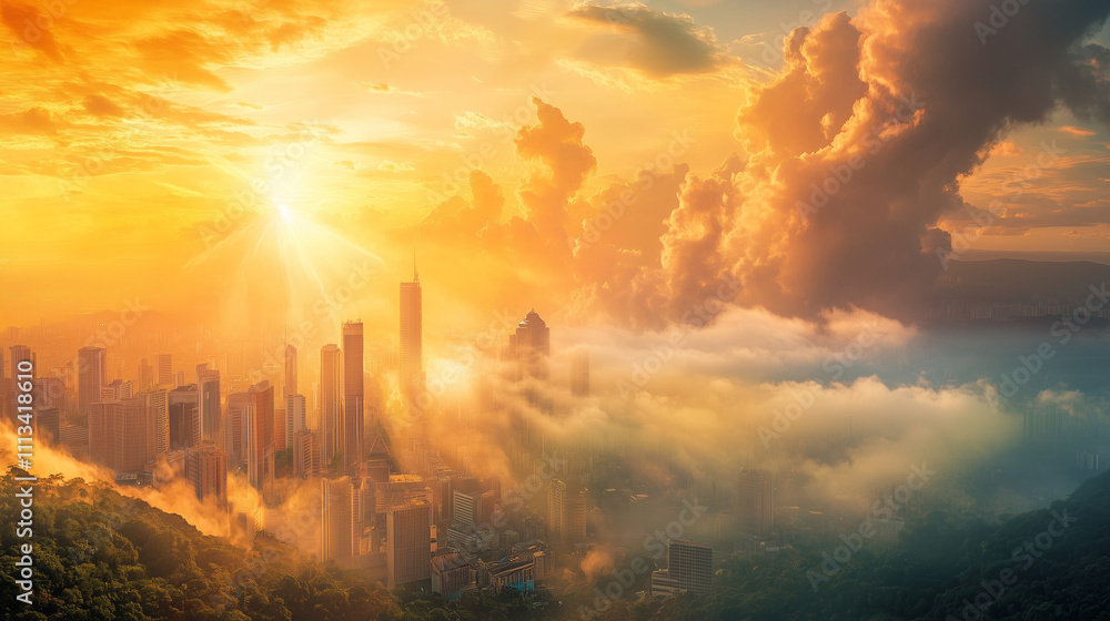 Obraz premium fire in the forest