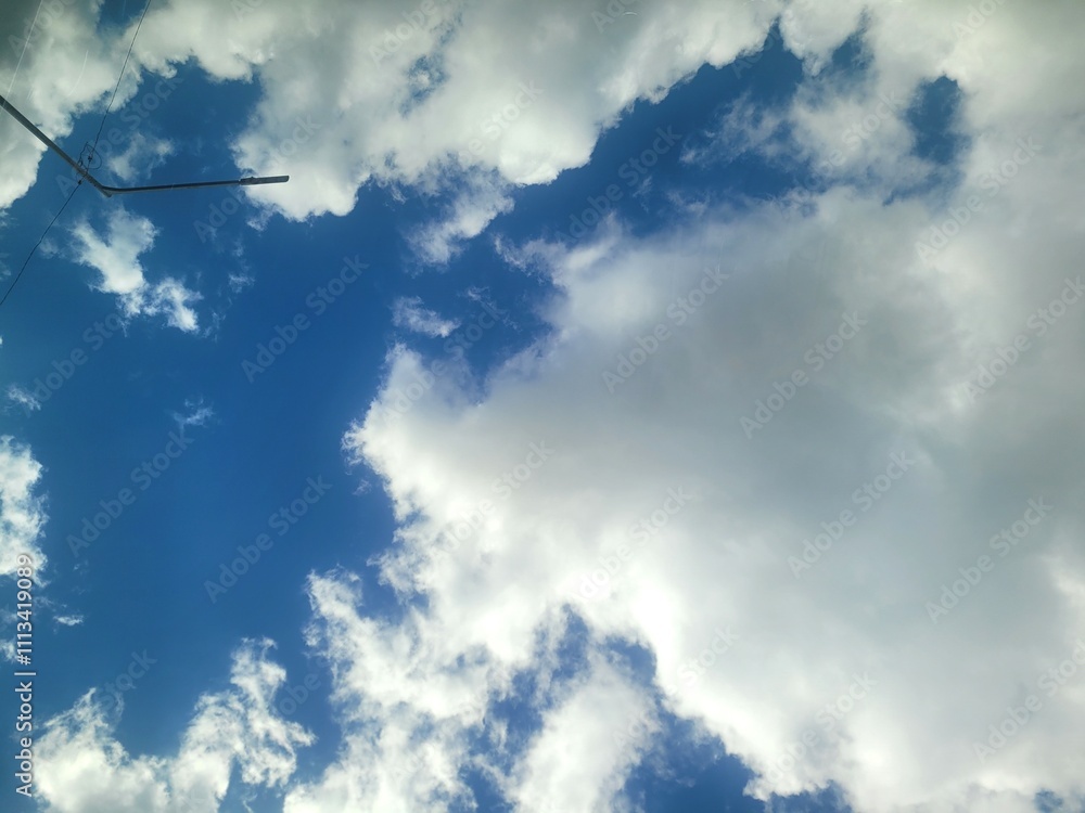 Image of apartments, sky, and clouds near Daecheongcheon walking trail Image of apartments, sky, and clouds near Daecheongcheon walking trail