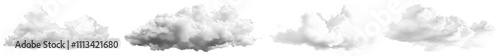 PNG Cloud nature white set on transparent background