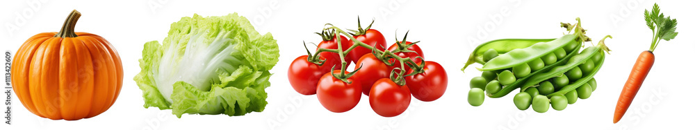 PNG Vegetables set on transparent background PNG Vegetables set on transparent background