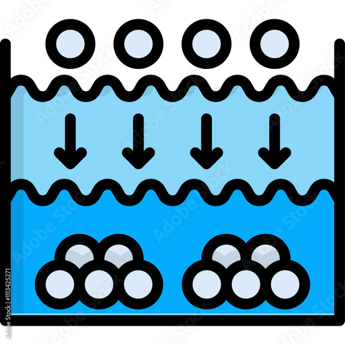 Sedimentation Icon