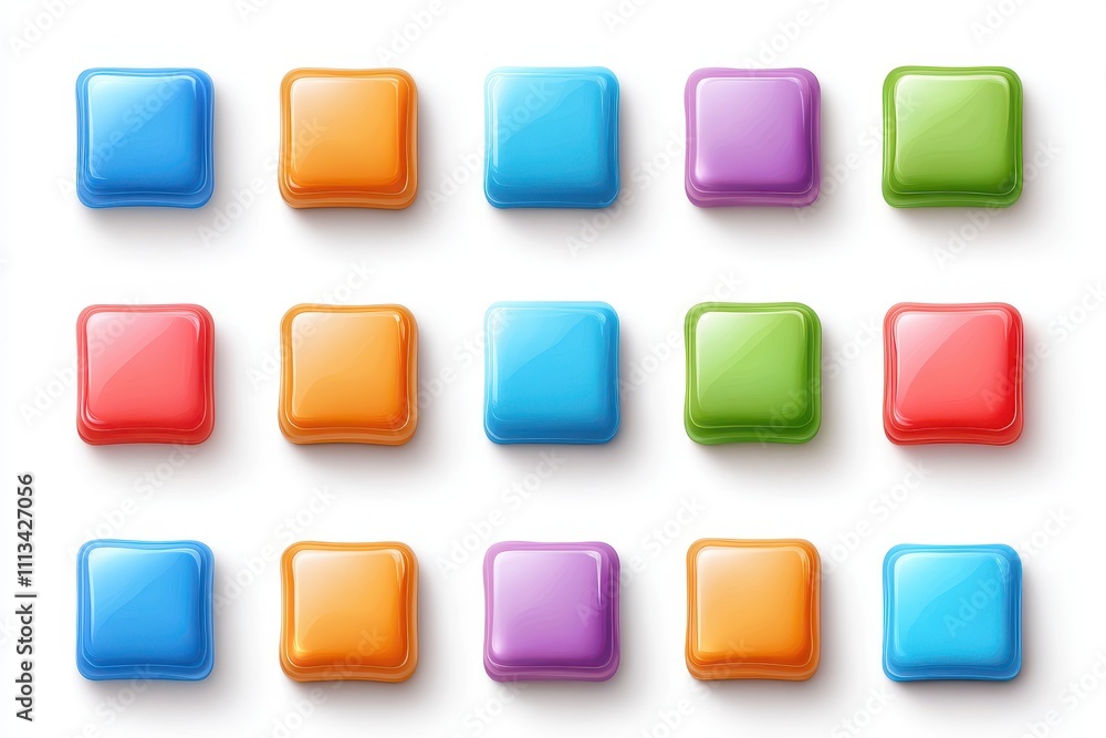 Colorful Dishwashing Pods Arranged in a Pattern Creating a Vibrant Kitchen Aesthetic Colorful Dishwashing Pods Arranged in a Pattern Creating a Vibrant Kitchen Aesthetic