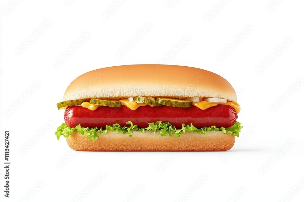 A Delicious Gourmet Hot Dog with Toppings: A Perfect Snack for Any Occasion A Delicious Gourmet Hot Dog with Toppings: A Perfect Snack for Any Occasion