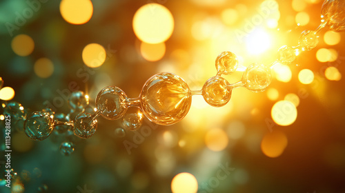 
Integrate artistic lens flare effects without overpowering the molecular details


