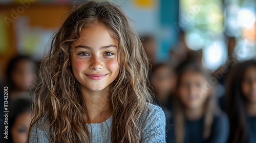 Wallpaper Mural An engaging classroom where students actively participate in a reading comprehension lesson guided by a teacher  Torontodigital.ca