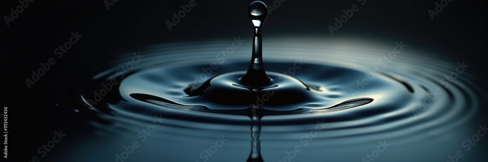 A mesmerizing close-up of a water droplet creating ripples, symbolizing tranquility, purity, and fluidity. Ideal for backgrounds, wellness, and nature themes. A mesmerizing close-up of a water droplet creating ripples, symbolizing tranquility, purity, and fluidity. Ideal for backgrounds, wellness, and nature themes.