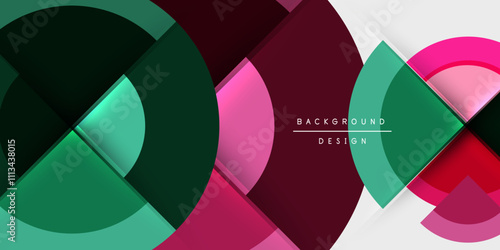 Target circle geometric abstract shapes. Vector Illustration For Wallpaper, Banner, Background, Card, Book Illustration, landing page