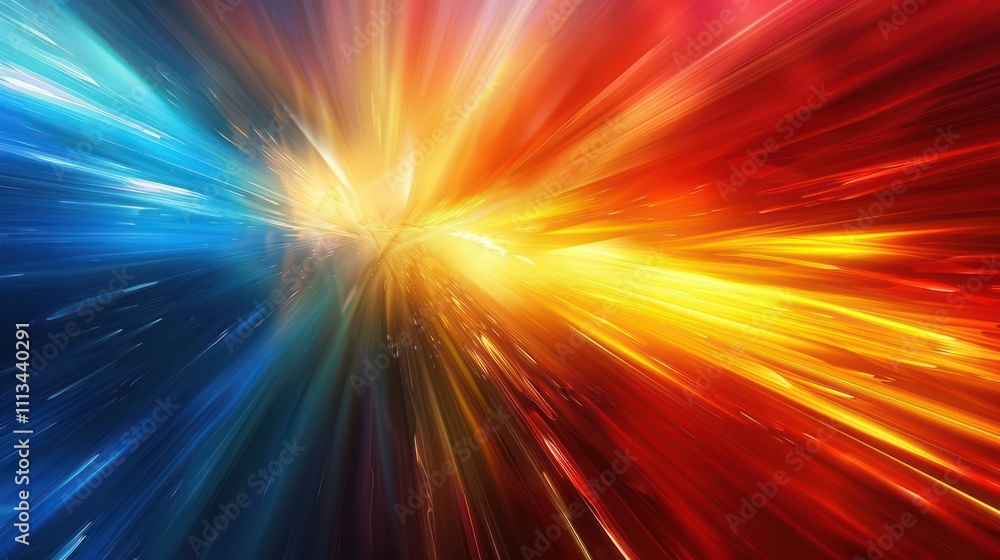 Dramatic backdrop featuring intense flashes of color Dramatic backdrop featuring intense flashes of color