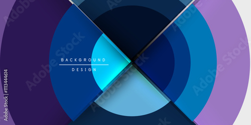 Target circle geometric abstract shapes. Vector Illustration For Wallpaper, Banner, Background, Card, Book Illustration, landing page