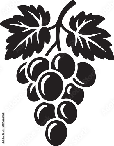 grape silhouette vector designs perfect for various creative uses.