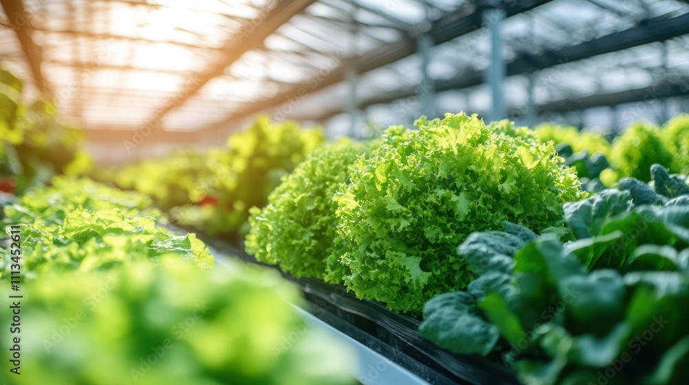 Fresh green lettuce and spinach growing in a greenhouse. Fresh green lettuce and spinach growing in a greenhouse.