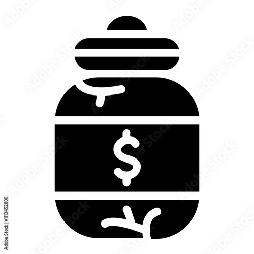 Lose Savings Solid Icon