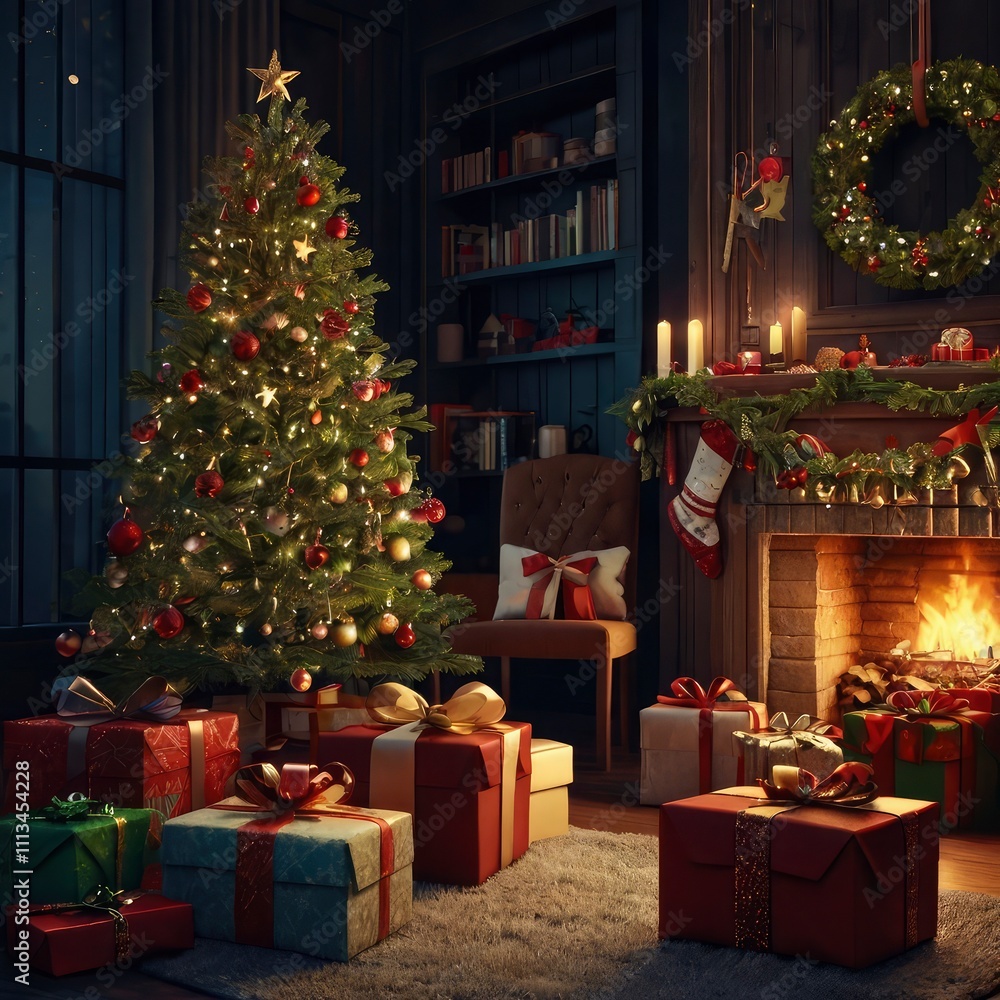 Christmas tree in the city