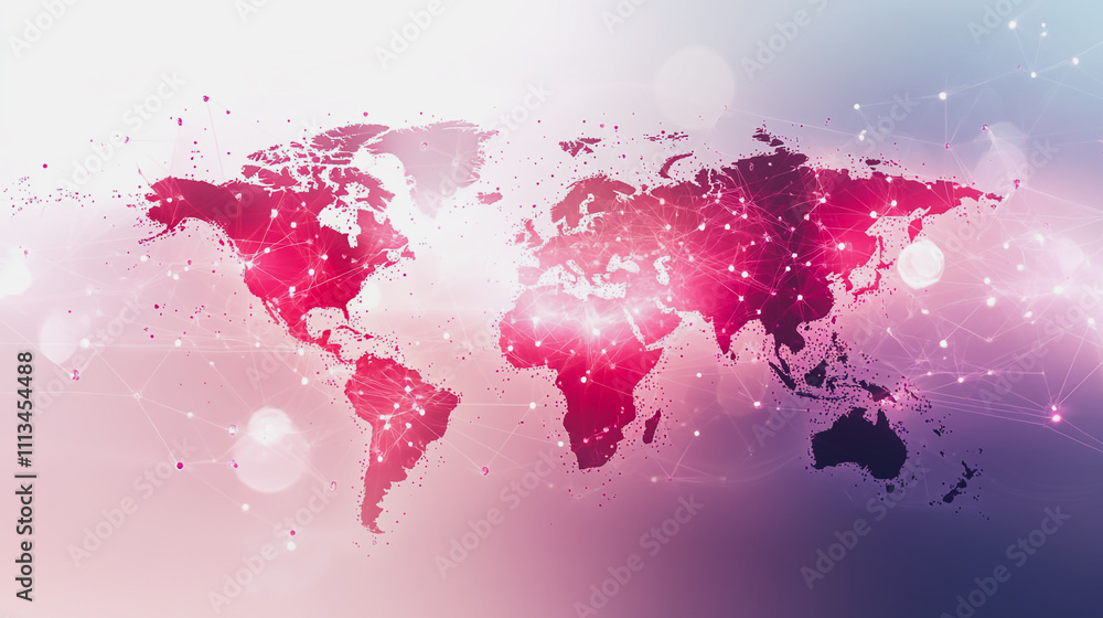 Fototapeta premium background network points Earth's surface wave background Abstract digital wave background information technology background The background is the background. gradient wave digital wave