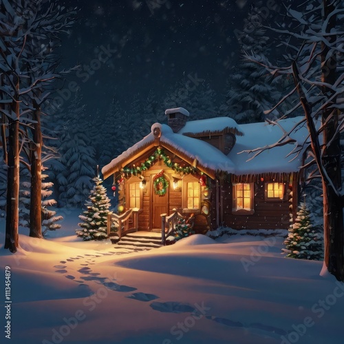 Wallpaper Mural Christmas tree in the city Torontodigital.ca