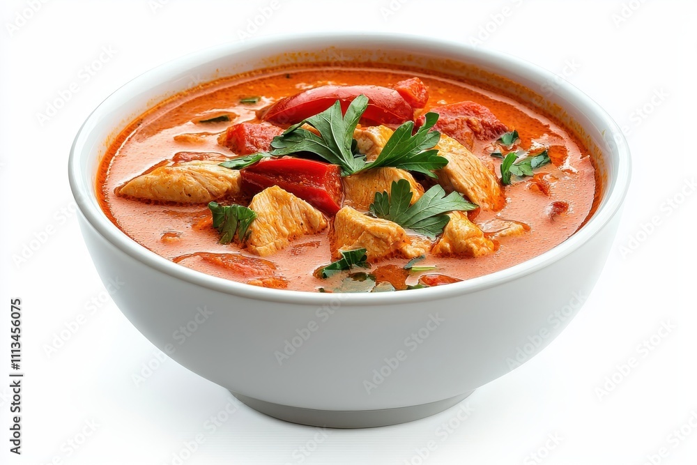 Rich and Creamy Chicken Curry with Fresh Herbs and Spices Rich and Creamy Chicken Curry with Fresh Herbs and Spices