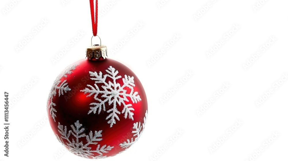 Christmas Ball Hanging Isolated on White Background - A Festive and Glittering Decoration Display. The Shiny Christmas Ball Hanging Alone on the Pure White Background, with Its Vivid Colors and Sparkl Christmas Ball Hanging Isolated on White Background - A Festive and Glittering Decoration Display. The Shiny Christmas Ball Hanging Alone on the Pure White Background, with Its Vivid Colors and Sparkl