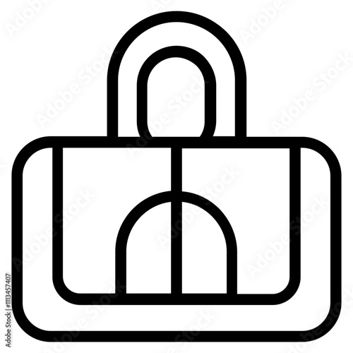 Gym Bag Line Icon