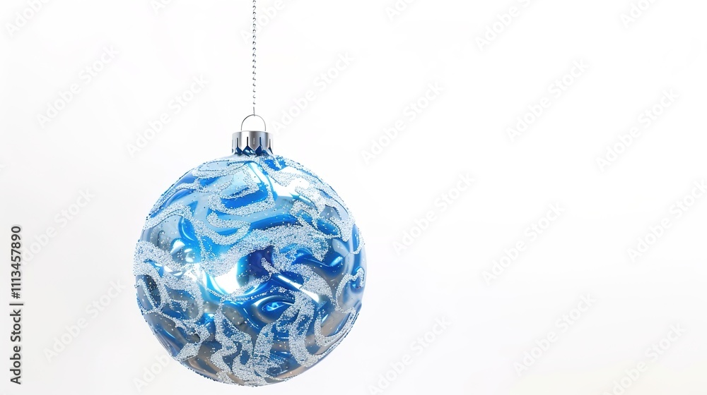 Christmas Ball Hanging Isolated on White Background - A Festive and Glittering Decoration Display. The Shiny Christmas Ball Hanging Alone on the Pure White Background, with Its Vivid Colors and Sparkl Christmas Ball Hanging Isolated on White Background - A Festive and Glittering Decoration Display. The Shiny Christmas Ball Hanging Alone on the Pure White Background, with Its Vivid Colors and Sparkl