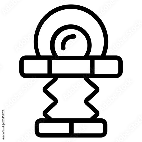 Jack Screw Line Icon