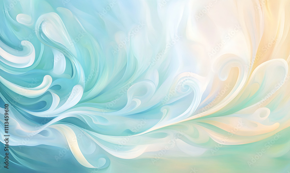 abstract blue background with waves-generative ai abstract blue background with waves-generative ai