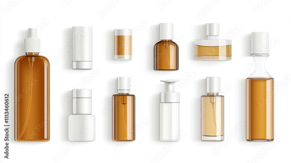 Perfume sample bottles mockup set, fragrance in small vials with pumps and bungs. Beauty aroma products, cosmetics scent full and empty package, perfumery collection Realistic 3d vector illustration Perfume sample bottles mockup set, fragrance in small vials with pumps and bungs. Beauty aroma products, cosmetics scent full and empty package, perfumery collection Realistic 3d vector illustration