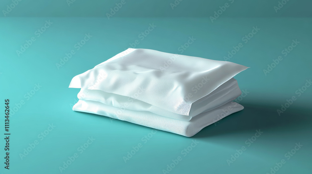 White wet wipe pack mock up. Blank pouch mockup template. 3d plastic container bag for baby or cosmetic tissue. Isolated facial hygiene and antibacterial paper napkin presentation for advertising. White wet wipe pack mock up. Blank pouch mockup template. 3d plastic container bag for baby or cosmetic tissue. Isolated facial hygiene and antibacterial paper napkin presentation for advertising.