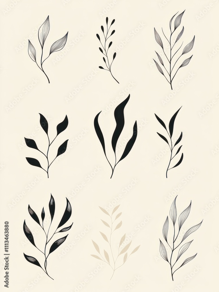 Minimalist abstract art shapes vector collection. Set of doodle elements, hand drawn organic shape, leaf, branches. Minimal style element with earth tone color for decoration, ads, prints, branding. Minimalist abstract art shapes vector collection. Set of doodle elements, hand drawn organic shape, leaf, branches. Minimal style element with earth tone color for decoration, ads, prints, branding.
