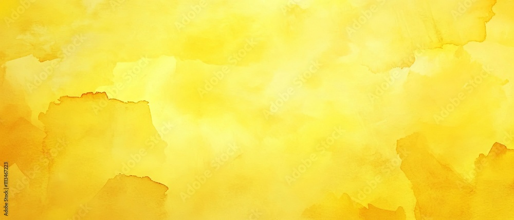 Abstract bright yellow texture background with vibrant watercolor design - perfect for creative projects and artistic designs