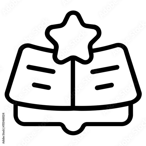 Law Book Line Icon