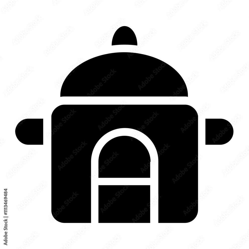 Obraz premium Rice Cooker Solid Icon