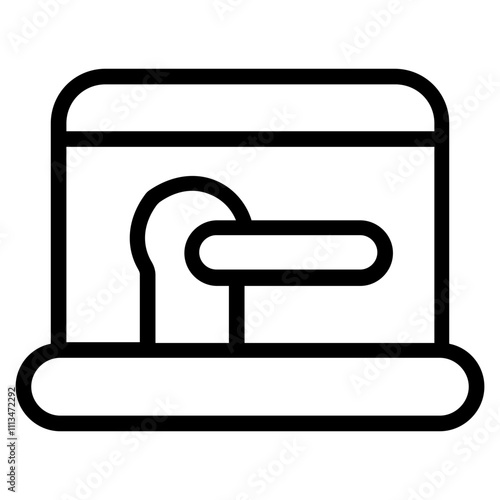 Money Safe Line Icon