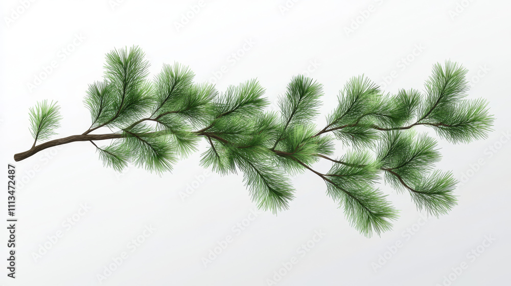 Pine tree branch set realistic vector illustration. Fir twigs with green needles isolated on transparent background. Winter holiday evergreen decoration, spruce or cedar elements, Pine tree branch set realistic vector illustration. Fir twigs with green needles isolated on transparent background. Winter holiday evergreen decoration, spruce or cedar elements,