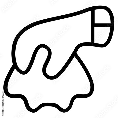 A Piece of Tissue Line Icon