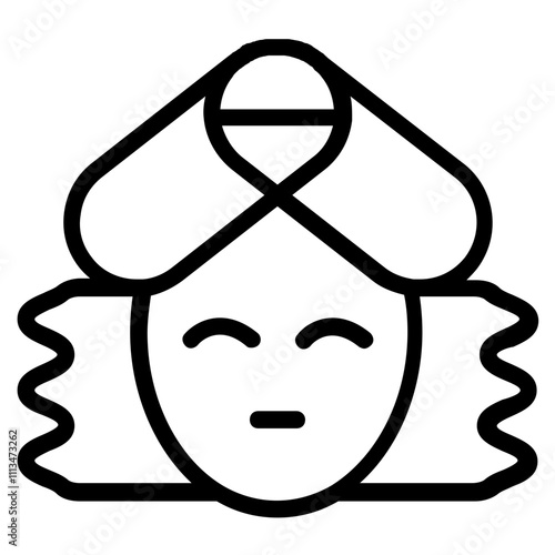 Facial Tissue Line Icon