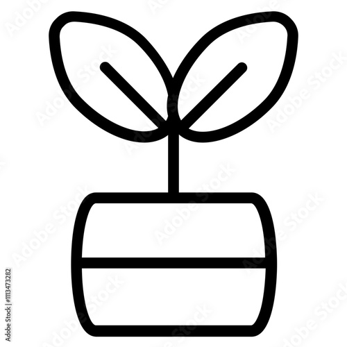 Eco Tissue Line Icon